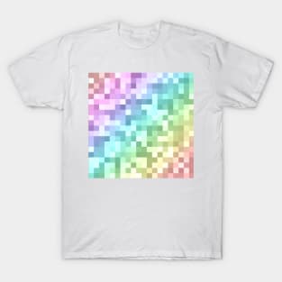 Rainbow Pixel pattern T-Shirt